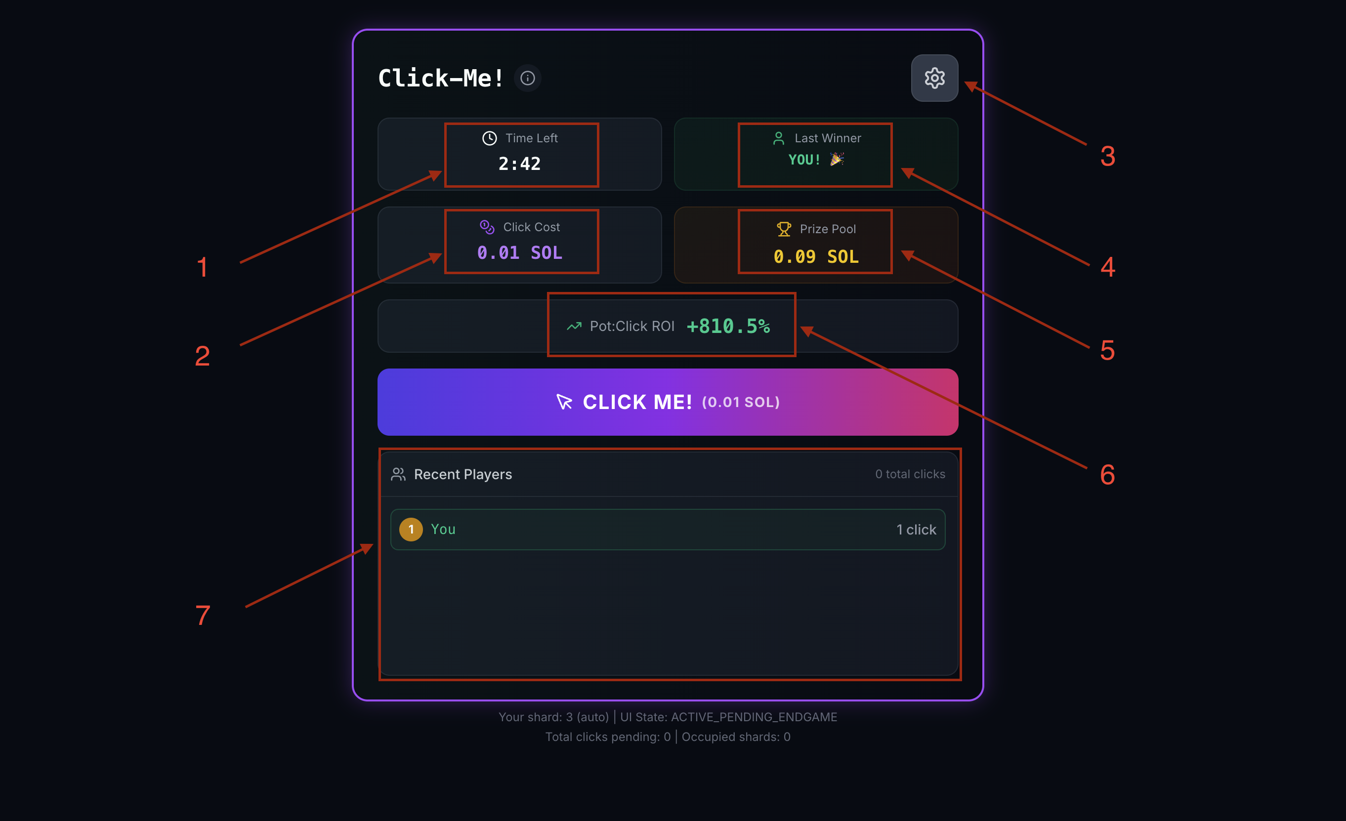 Click-Me Game UI