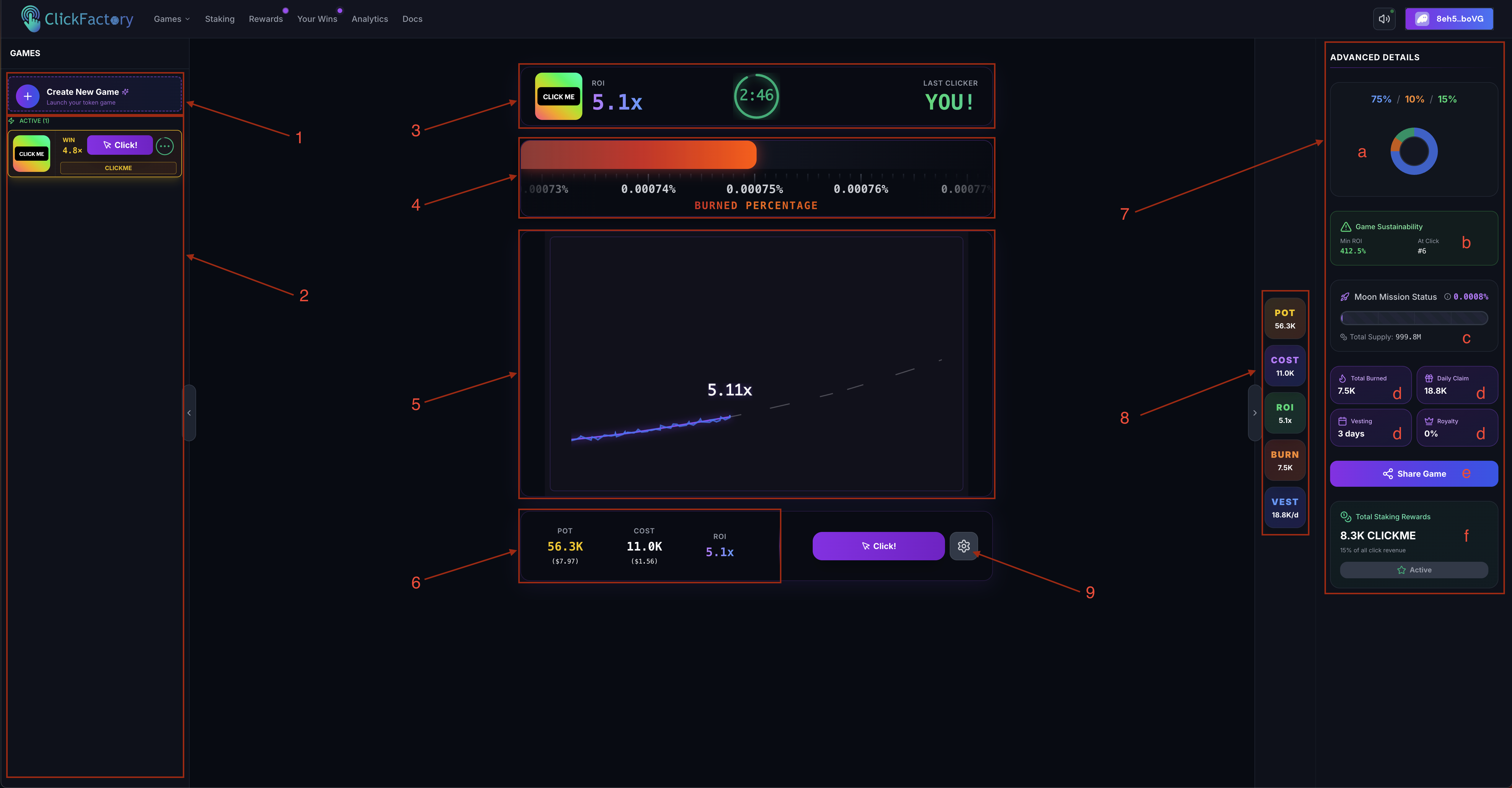 Cliques Game UI